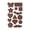 B, variant on Leather Repair Patch for Sofa and Car Upholstery Self-Adhesive Seamless Fabric Sticker 9.84 in x 5.90 in
