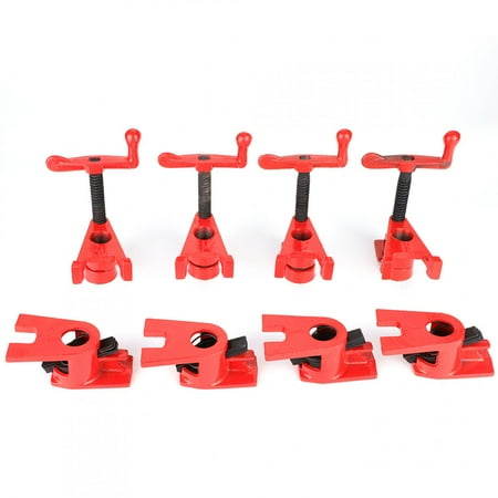 

Wood Clamp Woodworking Clamp Durable Heavy Duty 26.5mm Red Metal Clamp Set For Woodworking 26.5mm Threaded Pipe