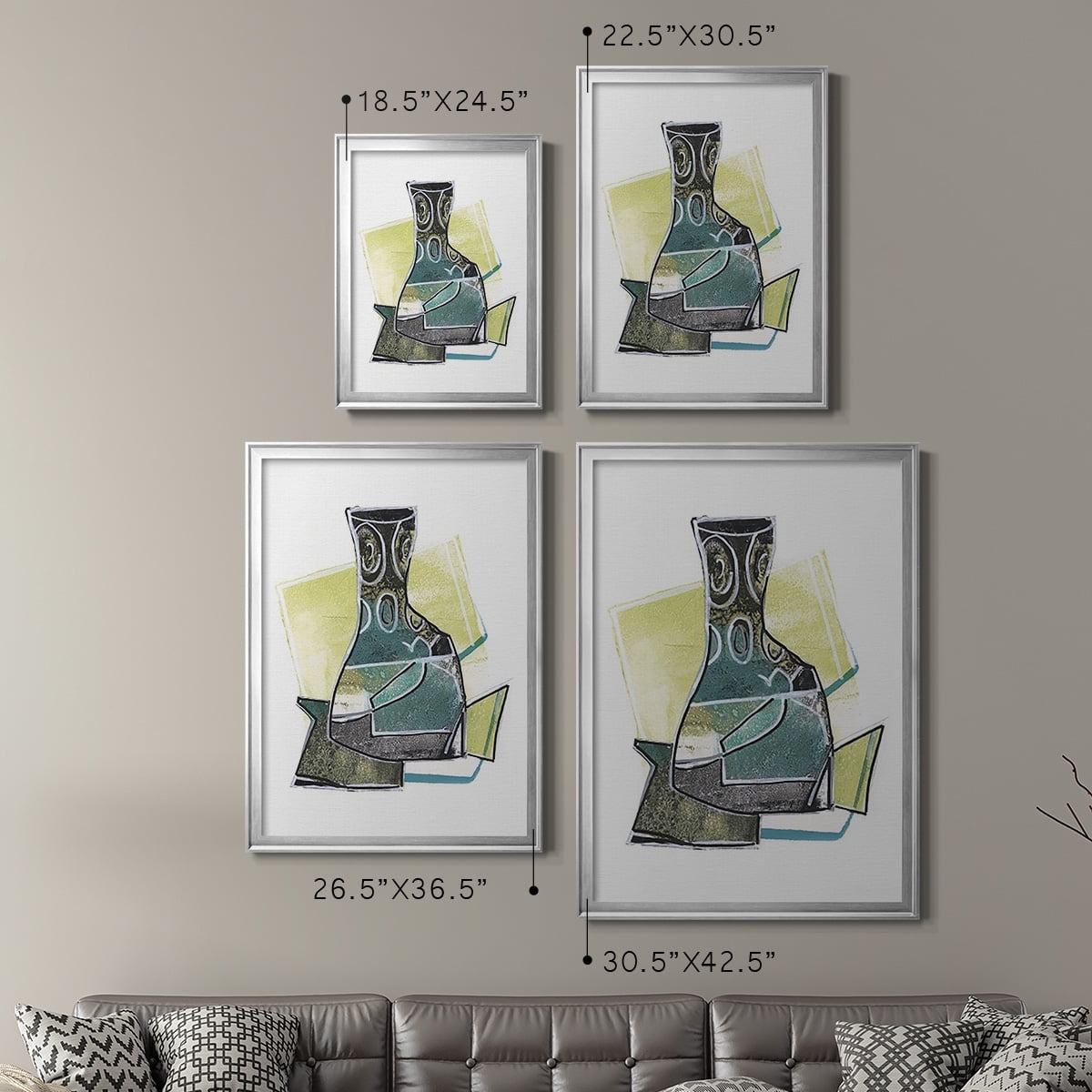 Jubilee Jugs I Premium Framed Print, in Gold, Black, or Silver - Ready to Hang