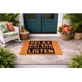 thumbnail image 5 of Relax And Listen Doormat, Indoor Outdoor Entryway Welcome Mat, Non Slip Door Mat, Decorative Front Porch Mat (24x48 inches) WoodByStu 6167, 5 of 5