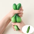 thumbnail image 1 of YiJuHui Stress Relief Squeeze Toy Cucumber Kneading Dough Fidget Sensory Fruit Squishy Slow Rising Foam for Adults Anxiety Office Desk Relaxation Hand Exercise Grip Strengthener, 1 of 8