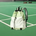 thumbnail image 4 of GARENDE Drawstring Backpack Badminton Backpack Daypack Professional Tennis Racket Bag Racquet Carrying Bag for Pickleball Gym Fitness Light Green, 4 of 4