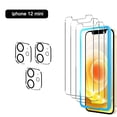 thumbnail image 1 of 3pcs Screen Protector & 3pcs Camera Lens Protector Compatible with iPhone 12 Pro /12 Pro Max/12 mini , Tempered Glass, Easy Frame Installation, HD Ultra-Thin, 1 of 8