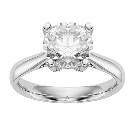 1.25 Ct Certified Diamond - Radiant Fire® Certified Lab Grown 1 Ct Round Diamond Solitaire Engagement Ring, SI1/SI2 clarity, G H I color, in 14K Yellow Gold
