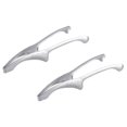 thumbnail image 4 of Pinzas multiusos para barbacoa de acero inoxidable, 2 unidades, para alimentos, para exteriores, 4 of 5