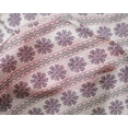 thumbnail image 4 of oneOone Silk Tabby Fabric Floral & Chevron Block Decor Fabric Printed BTY 42 Inch Wide, 4 of 4