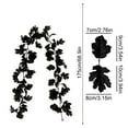 thumbnail image 3 of Halloween Artificial Maple Leaf Garlands Vines, Durable Lightweight Waterproof Garland for Thanksgiving Wedding Party Table Decor 68.89Inch Multicolor, 3 of 6
