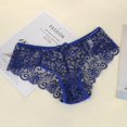 thumbnail image 2 of Calzoncillos de mujer de encaje festoneado Hipster tanga bragas arco ropa interior sexy, 2 of 5