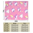 thumbnail image 3 of Yibo Pink Moon Unicorn Blanket Cute Blanket For Girls The Best Gift For Girls Birthday Gift Valentine'S Day Gift Sofa Blanket, 3 of 6