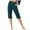 Dark Blue, variant on Capri Pants for Women High Waisted Cropped Pants Cuffed Hem Solid Color Straight Leg Summer Linen Pants with Pockets