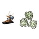 thumbnail image 1 of Figura decorativa de bailarina de ballet, estatua de bailarina, regalo, figurita de escritorio para chimenea, restaurante, decoración con hojas de, 1 of 8