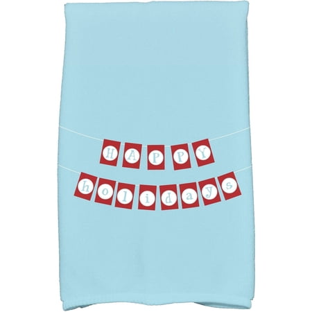 Simply Daisy 18" x 30" Happy Holidays Banner Holiday Word Print Kitchen Towel