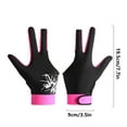 thumbnail image 2 of New arrival！ Aonity billiard gloves, 1Pieces Sports Glove Soft 3 Fingers Show Pool Cue Gloves for Left Right Hand, 2 of 2