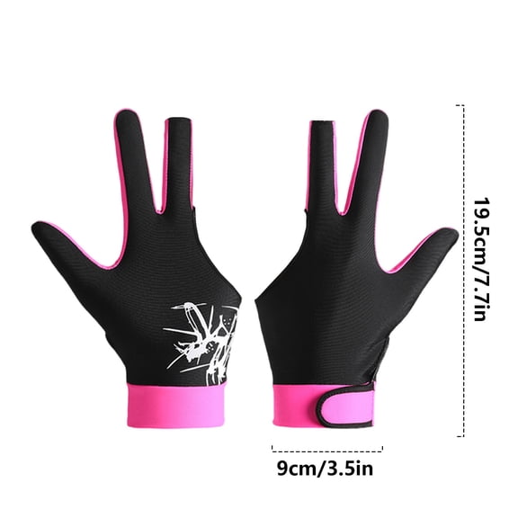 Sports Glove Soft 3 Fingers Show Pool Cue Gloves for Left Right Hand, for Women Men Billiard Shooters Carom Sports Accessories — LAILLSH 2026 New Arrivals