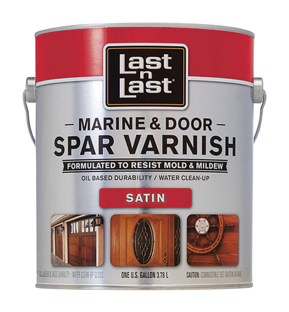 Last N Last Satin Clear OilBased Marine & Door Spar Varnish 1 gal