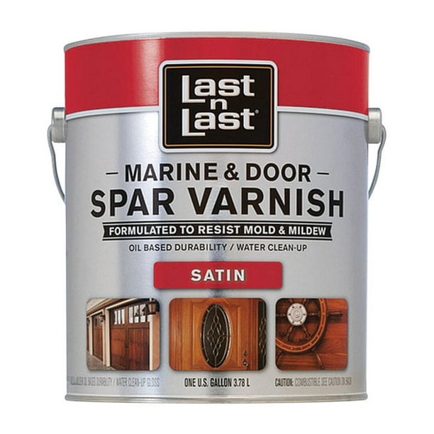Last N Last Satin Clear OilBased Marine & Door Spar Varnish 1 gal