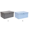 thumbnail image 4 of stanreset Storage Box Large Capacity Washable Handle Store Containers Solid Color Household Boxes Shoe Underwear Closet Clothing 41x24x17cm Grey, 4 of 8
