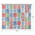 thumbnail image 5 of Pioneer Flower Floral Print Pattern Shower Curtain 84"x72", Bathroom Decorative Shower Curtain Set with 12 Hooks, Waterproof Washable, 5 of 6