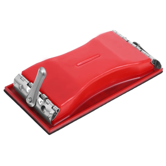 RUNROTOO Hand Sander for Walls Sandpaper Holder Plastic Red for DIY Enthusiast 1Set