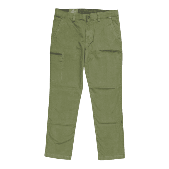 Weatherproof Men's Flex Waistband Dakota Utility Stretch Twill Pant (Moss, 40x30)