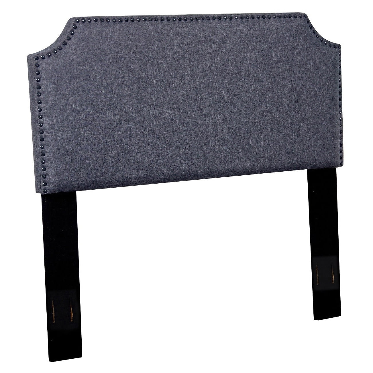 US Pride Furniture Morden Full/Queen Nailhead Upholstered Fabric Headboard Beige