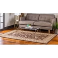 thumbnail image 4 of Unique Loom Voyage Collection Traditional Oriental Classic Intricate Design Area Rug, 2' 2 x 3' 0 Rectangular, Brown/Ivory, 4 of 10