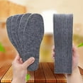 thumbnail image 3 of 5 Pairs Wool Felt Thermal Insole Thicken Breathable Winter Warm Boots Pad Sole Men Women Sweat Absorbent Insert Shoe Accessories 36, 3 of 6