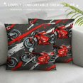thumbnail image 3 of Orinice Motorcycle Graphic Decorative Cushion Throw Pillow Cover for Home Couch Bed Sofa Pillowcase 22x22in, 3 of 5