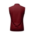 thumbnail image 3 of LIBRCLO Sleeveless Polo Shirts for Men, Classic Solid Color Tank Tops Work Casual Golf Summer Tank Tops Wine 4XL, 3 of 6