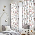 thumbnail image 5 of Blackout Kids Curtains,White Princess Fairy Castle Pattern Childrens Insulated Curtains Set Of 2,Bedroom Essentials,Toddler Room Decor 52"x84", 5 of 5