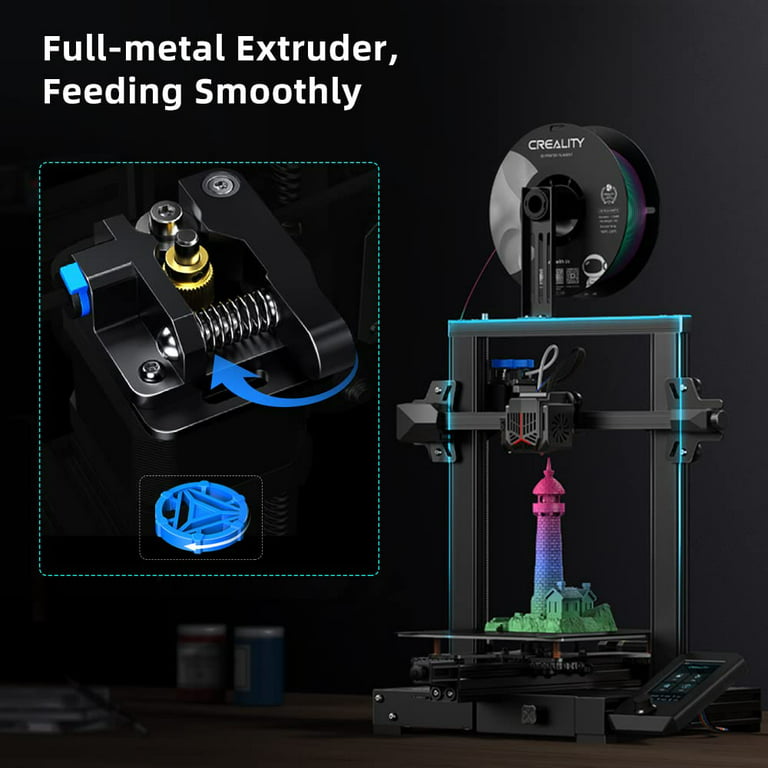 Official Creality Ender 3 V2 Neo 3D Printer, Upgrade from Ender 3 V2 with  CR Touch Auto Leveling Kit, PC Steel Printing Platform, Metal Bowden