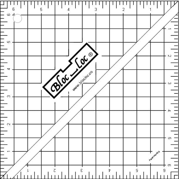 Bloc Loc Half Square Triangle Ruler Set 2/4/6 