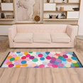thumbnail image 2 of Yayeee Runner Rug for Bedroom 2'x6' Machine Washable Hallway Non Slip Mat, Light Colorful Circles, 2 of 8