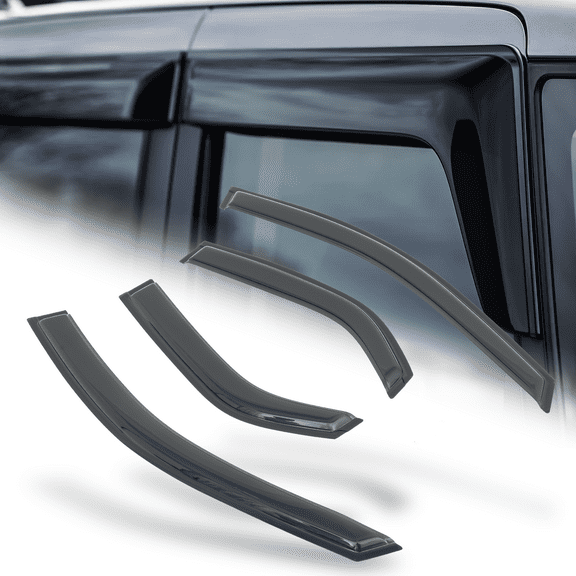 M-AUTO 4 Pieces Smoke Window Visor Shade Vent Wind Deflector Guard for 2003-2007 Cadillac CTS