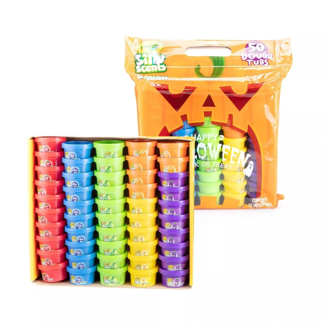 Crayola Silly Scents Dough Halloween Pack, 1 Ounce (50 Count) - Pumpkin