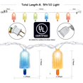 thumbnail image 2 of Paleta de helado multicolor LED String Lights Pallerina de 2,6 m, 120 V, 2 of 7