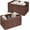Brown, variant on GRANNY SAYS Wicker Storage Baskets, Waterproof Hand Woven Rectangle Basket for Shelves Organizing, Storage Basket for Pantry, Closet, Brown, 2 Pack.