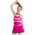 thumbnail image 2 of inhzoy Kids Girls Cheer Leader Uniform Dance Dress Hot Pink 8, 2 of 9