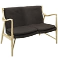 thumbnail image 2 of Ergode Makeshift Upholstered Fabric Loveseat - Natural Brown, 2 of 5