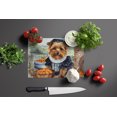 thumbnail image 3 of Norfolk Terrier Fall Kitchen Pumpkins Glass Cutting Board Large 12 in x 15 in, 3 of 5