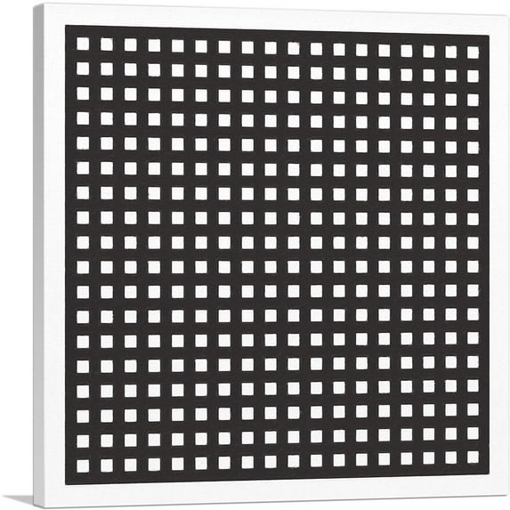ARTCANVAS Mid-Century Modern Waffle Grid Canvas Art Print - Size: 36" x 36" (1.50" Deep)