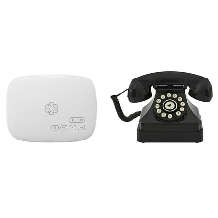 Ooma Phone Genie with Black Crosley Kettle Phone, 811008025540