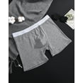 thumbnail image 4 of FINETOO Mens Underwear Boxer Briefs Soft Breathable Moisture-Wicking Wide Waistband Men Underwear 4 Pack, 4 of 4