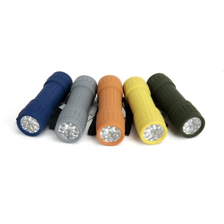 Ozark Trail 10-Pack, 9-LED Mini Flashlight for (Best Single 123 Battery Flashlight)
