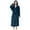 Navy, variant on Mens Plush Robes Full Length, Big and Tall Fleece Hooded Bathrobe Warm Fluffy Cozy Winter Housecoat Floor Length Navy