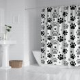 thumbnail image 2 of Grey Dog Paw Footprint Shower Curtain 72"x72" ,Bathroom Decorative Shower Curtains Set with 12 Hooks,Modern Waterproof Washable Shower Curtain, 2 of 6