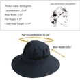 thumbnail image 2 of Sun Hats for Men/Women, Wide Brim Bucket Hat Waterproof Breathable Packable Boonie Hat for Fishing UPF 50 UV Protection, 2 of 5
