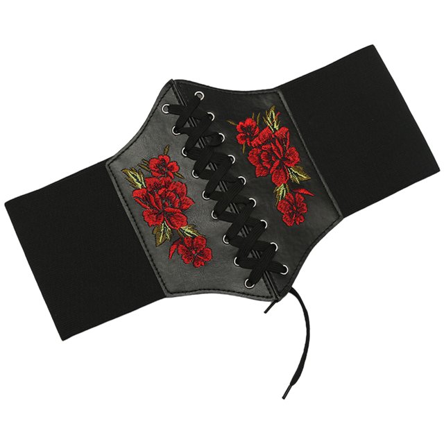 Cinturón de cinturo Elástico Ancho de Moda, Faja Moldeadora de Corsé de material cuero PU para Mujer, Camisas de a para Mujer, Cinturón de Hallowe Yuyangstore cinturón
