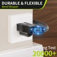 thumbnail image 4 of Cable de extensión Seeklyze, 20 pies, 16 AWG, 3 puntas, 13 A, 125 V, 1625 W, negro, 4 of 7