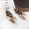 thumbnail image 2 of HOOUN 1 Pair Boho Tassel Ethnic Earring Bohemian Hook Drop Dangle Jewelry for Women-Style-8, 2 of 8